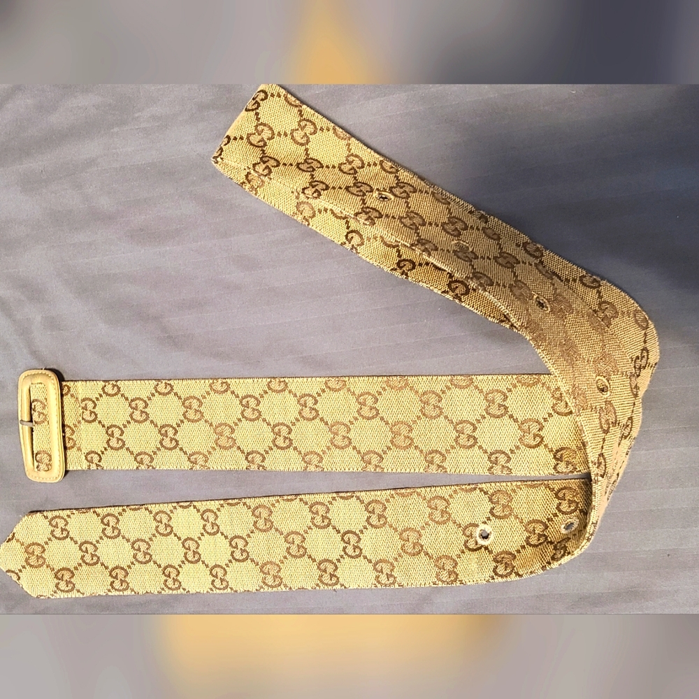 Unisex Gucci retro monogram belt